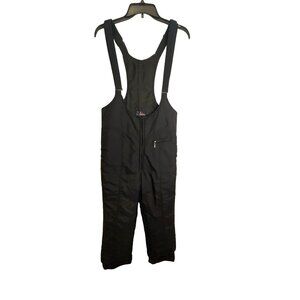 Vintage 80's Herman's Women' Black Ski Bibs L